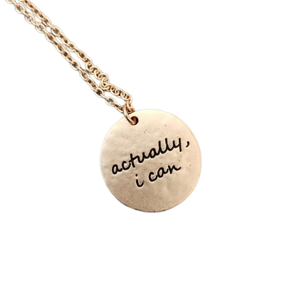 Actually, I Can 33 Inch Gold Tone Necklace